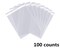 100 Pieces (9x12 Inch) Clear Plastic Bags for Packaging, Clothing & T-Shirts Strong Packing Self Adhesive Cellophane Bag